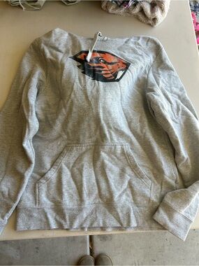 Oregon State Beavers Gray Pullover Hoodie Sweatshirt